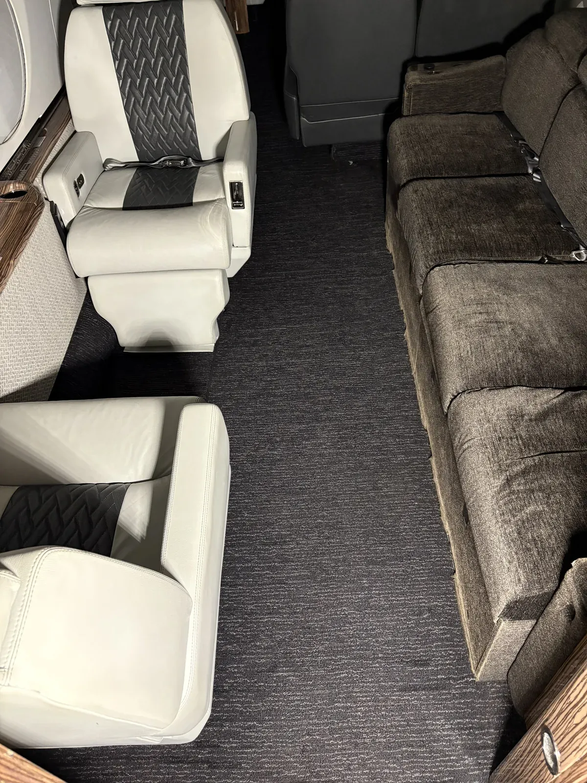 Detailed aircraft cabin from Signature project work